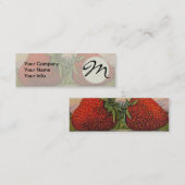 ストロベリージャイアントアンティークフルーツおもしろい スキニー名刺 (正面/裏面)