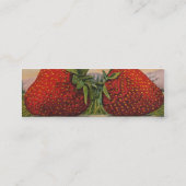 ストロベリージャイアントアンティークフルーツおもしろい スキニー名刺 (裏面)