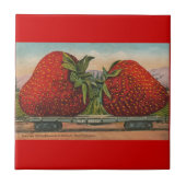 ストロベリージャイアントアンティークフルーツおもしろい タイル (正面)