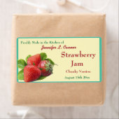 ストロベリージャムまたは保存食品2缶詰ジャー ラベル (インサイチュ)