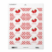 ストロベリージャムラベル ラベル (フルシート)