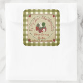 ストロベリージャム大型ラベル スクエアシール (バッグ)