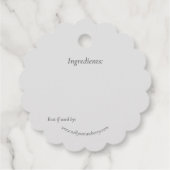 ストロベリージャム缶詰ジャイルコンディション価格ラベル フェイバータグ (裏面)