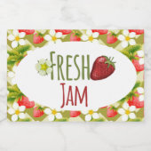 ストロベリージャム缶詰ラベル フードラベル (シングルラベル)