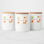 ストロベリージャム缶詰ラベル フードラベル (ボトル)