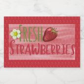 ストロベリージャム缶詰ラベル フードラベル (シングルラベル)