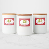 ストロベリージャム缶詰ラベル フードラベル (ボトル)