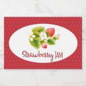 ストロベリージャム缶詰ラベル フードラベル (シングルラベル)
