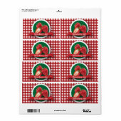 ストロベリージャム缶詰ラベル ラベル (フルシート)