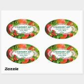ストロベリージャム~オーバルシール# 2 楕円形シール (シート)