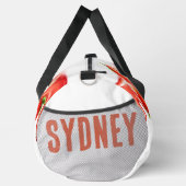 ストロベリージャム&フラワーズサマー名前をカスタムする ダッフルバッグ (右)