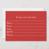 ストロベリージャム 招待状 (裏面)