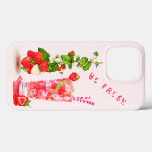 ストロベリージュースカッコいい飲料 Case-Mate iPhoneケース (裏面 (横))