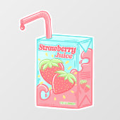 ストロベリージュース箱 ウィンドウサイン (シート)