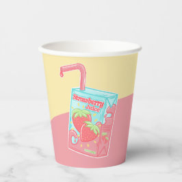 ストロベリージュース箱 紙コップ