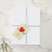 ストロベリースイーツベビーファーストバースデーパーティー ギフトタグ (より糸付き)