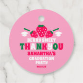 ストロベリースイーツ卒業パーティーありがとう フェイバータグ (裏面)