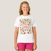 ストロベリースイーツ子供の誕生日Tシャツ Tシャツ (正面フル)