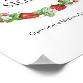 ストロベリースイーツ |ベビーカスタムシャワー ポスター (角)