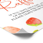 ストロベリースイートおむつラッフルゲームサイン ポスター (角)