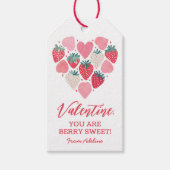 ストロベリースイートキッズバレンタインデー ギフトタグ (正面)