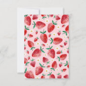 ストロベリースイートキッズバレンタインデー ノートカード (裏面)