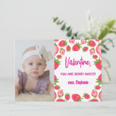 ストロベリースイートキッズValentines Day写真 招待状 (スタンド正面)