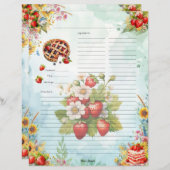 ストロベリースイートトリートフルレシピページ (正面/裏面)