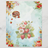 ストロベリースイートトリートフ空白のルレシピページ (正面/裏面)