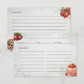 ストロベリースイートトリートベーシックレシピカード エンクロージャーカード (正面/裏面)