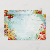 ストロベリースイートトリートレシピカード エンクロージャーカード (正面/裏面)