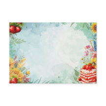 ストロベリースイートトリート空白のレシピカード