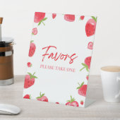 ストロベリースイートパーティーの好意 台座サイン (インサイチュ)