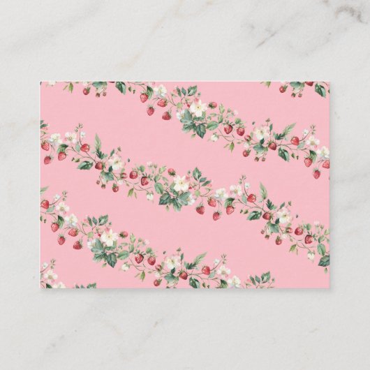 ストロベリースイートピンクボウベビー エンクロージャーカード (裏面)