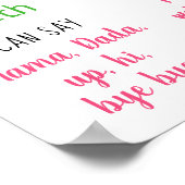 ストロベリースイートファースト誕生日マイルストーン ポスター (角)