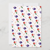 ストロベリースイートファースト誕生日招待状 招待状 (裏面)