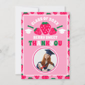 ストロベリースイートフォト卒業 サンキューカード (正面)