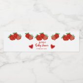 ストロベリースイートフルーツフレッシュハートベビーショー ペットボトルラベル (シングルラベル)