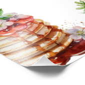 ストロベリースイートベビーシャワーウェルカムサイン フォトプリント (角)