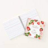 ストロベリースイートベビーシャワーゲストブック ノートブック (内部)