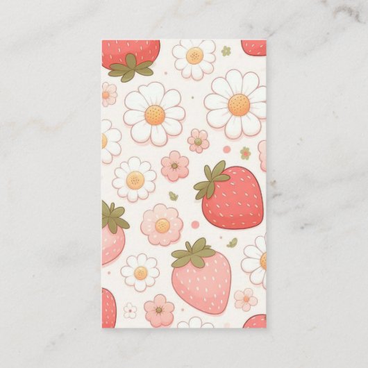 ストロベリースイートベビーシャワーベビー エンクロージャーカード (裏面)