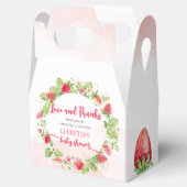 ストロベリースイートベビーシャワー感謝していユー フェイバーボックス (オープン)