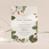 ストロベリースイートベビーシャワー招待状 招待状