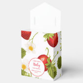 ストロベリースイートベビーシャワー フェイバーボックス (オープン)