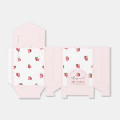 ストロベリースイートベビーシャワー フェイバーボックス (折り畳みなし)