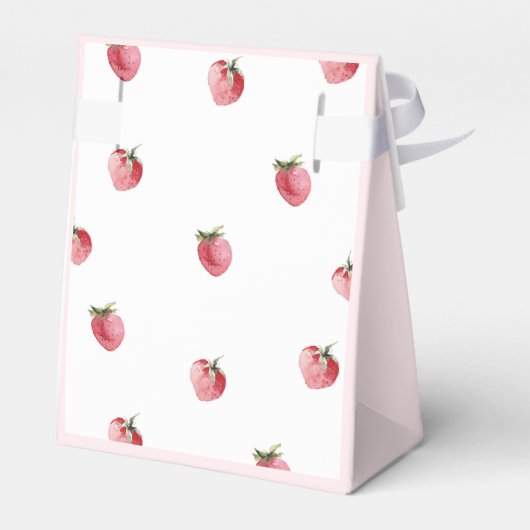 ストロベリースイートベビーシャワー フェイバーボックス (裏面サイド)