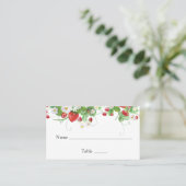 ストロベリースイートベビーシャワー プレイスカード (スタンド正面)