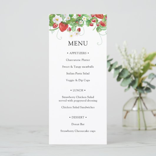 ストロベリースイートベビーシャワー メニュー (スタンド正面)