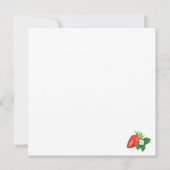 ストロベリースイートベビーシャワー 招待状 (裏面)