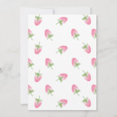 ストロベリースイートベビーシャワー 招待状 (裏面)